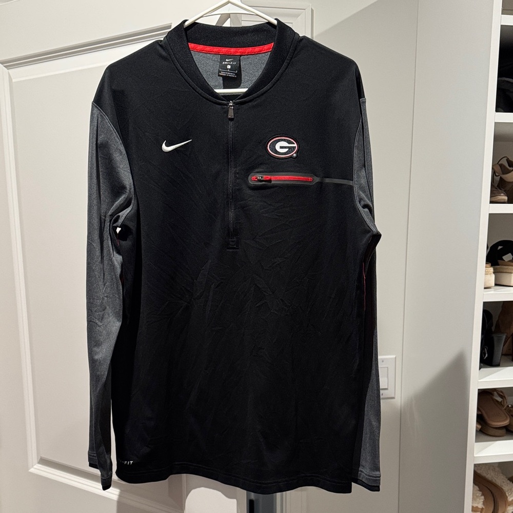Nike Black and Gray Long Sleeve with Red Accent